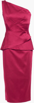 Thumbnail for your product : Roland Mouret One-shoulder Pleated Satin Dress