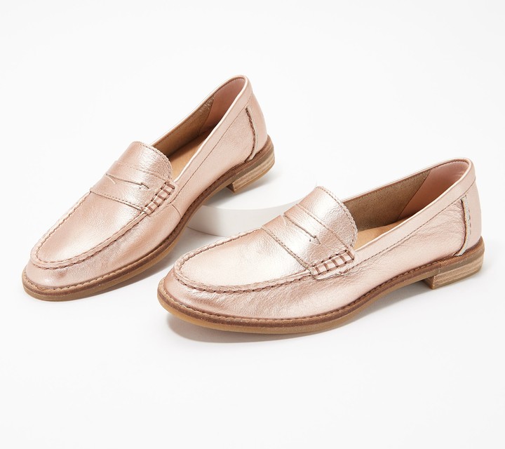 rose gold loafers for men