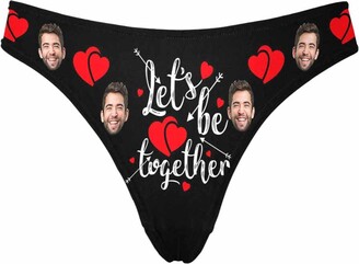 YESCUSTOM Personalised Women's Thong Panties with Face Sexy Panties Gift  for Wife Girlfriend Customisd Underwear Black Women's Gstring Briefs Gift  for Her - ShopStyle Knickers