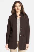 Thumbnail for your product : Eileen Fisher Merino Blend Shaped Long Jacket (Regular & Petite) (Online Only)