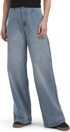 TJMAXX High Waist Wide Leg Jeans For Women, Spandex/Cotton/Polyester