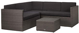 John Lewis & Partners Almeria Garden 4 Seater Corner Lounge Set, Grey