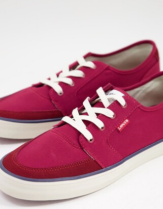 red levi shoes