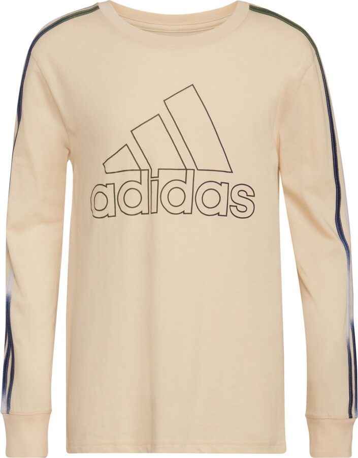 adidas Big Boys Long Sleeves Arcade 3-Stripes T-shirt - ShopStyle