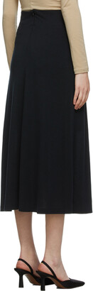 Blossom Black Via Mid-Length Skirt