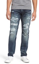 Thumbnail for your product : PRPS Men's 'Demon' Repaired Slim Straight Leg Jeans