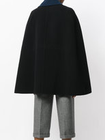 Thumbnail for your product : Rochas contrast collar cape coat