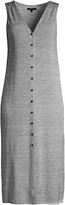Thumbnail for your product : Lafayette 148 New York Button Front Linen Blend Knit Dress