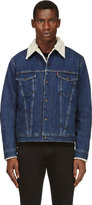 Thumbnail for your product : Levi's Vintage Clothing Blue Shearling & Denim 1967 Type III Sherpa Trucker Jacket