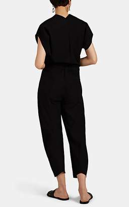 Zero Maria Cornejo Women's Akeo Cotton-Blend Seersucker Jumpsuit - Black