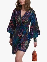 Thumbnail for your product : Little Mistress Abstract Print Wrap Dress, Multi