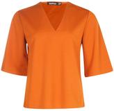 Thumbnail for your product : boohoo Lily Woven V Neck Top