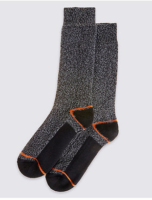 M&S Collection 2 Pairs of FreshfeetTM Lightweight Socks