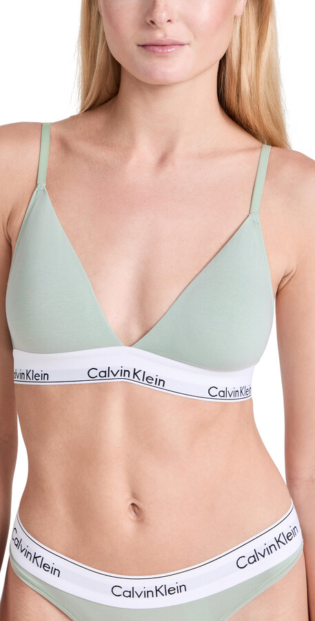 Calvin Klein Women's Green Lingerie | ShopStyle