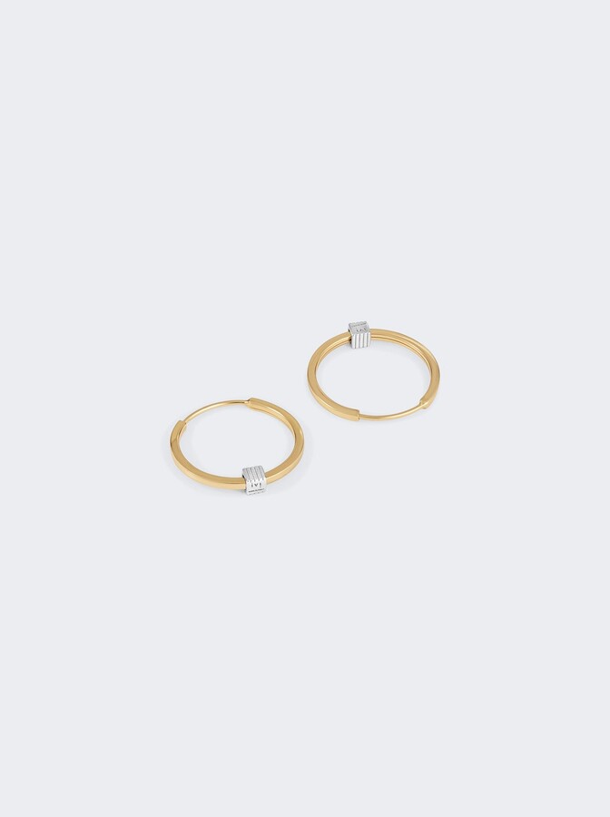 IVI Joia Slim Hoops Yellow Gold