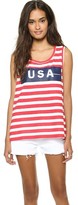 Thumbnail for your product : TEXTILE Elizabeth and James Striped USA Dean Tank