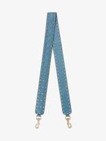 Valentino Blue Rockstud spike leather bag strap