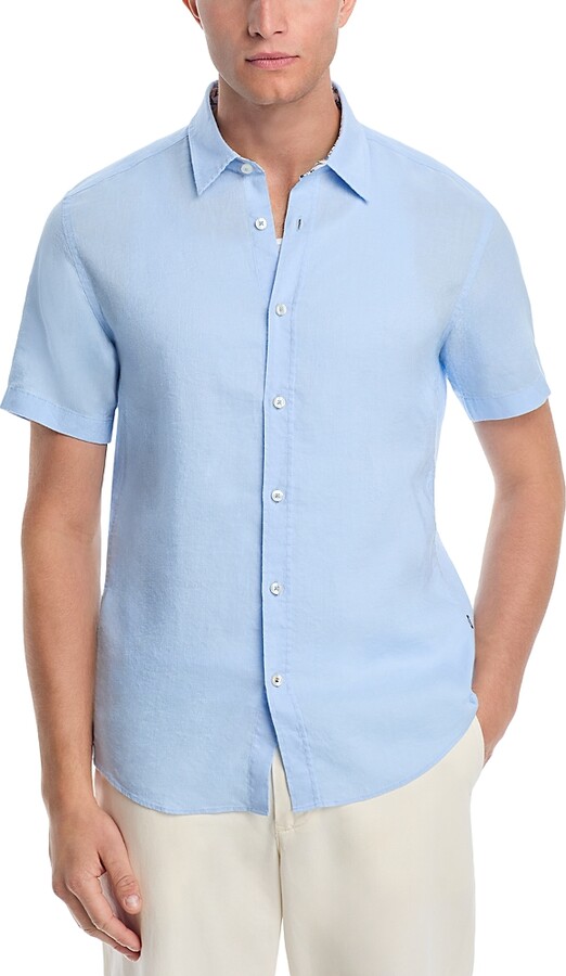 Boss Stretch Linen Roan Slim Fit Shirt