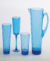 Thumbnail for your product : Certified International Cobalt Blue Diamond Acrylic 8-Pc. All-Purpose Goblet Set