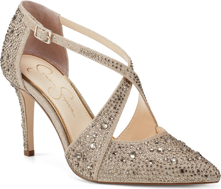 jessica simpson beige pumps