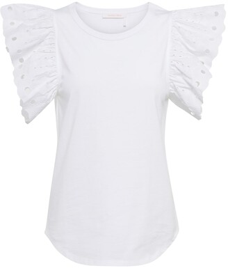 Broderie anglaise cotton top