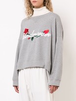 Thumbnail for your product : Undercover Embroidered Curved Hem Sweatshirt
