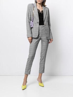 Twin-Set Tailored Check Print Trousers