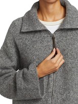 Thumbnail for your product : Fabiana Filippi Boucle Knit Stand-Collar Zip-Front Cardigan