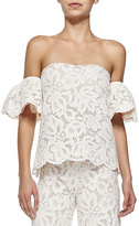 Thumbnail for your product : Alexis Valentino Off-The-Shoulder Lace Top