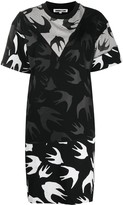 Thumbnail for your product : McQ Swallow Swallow Print Layered Dress