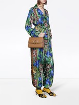 Thumbnail for your product : Gucci Silk shirt with Feline Garden print