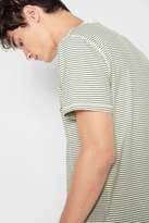 Thumbnail for your product : 7 For All Mankind Short Sleeve Striped Ringer Tee In Ecos