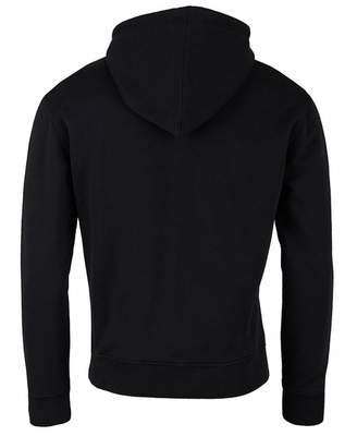 Ami Patch Smiley Pop Over Hooded Sweat Colour: BLACK, Size: MEDIUM