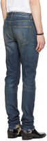 Thumbnail for your product : Saint Laurent Blue Skinny 5 Pocket Low Jeans