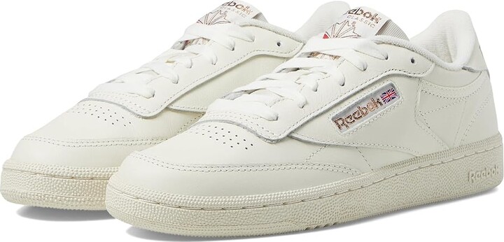 Reebok Lifestyle Women's Club C 85 Women's Shoes Chalk/Rose Gold : 8.5 B - Medium, Leather