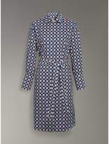 Thumbnail for your product : Burberry Tiled Archive Print Cotton Shirt Dress