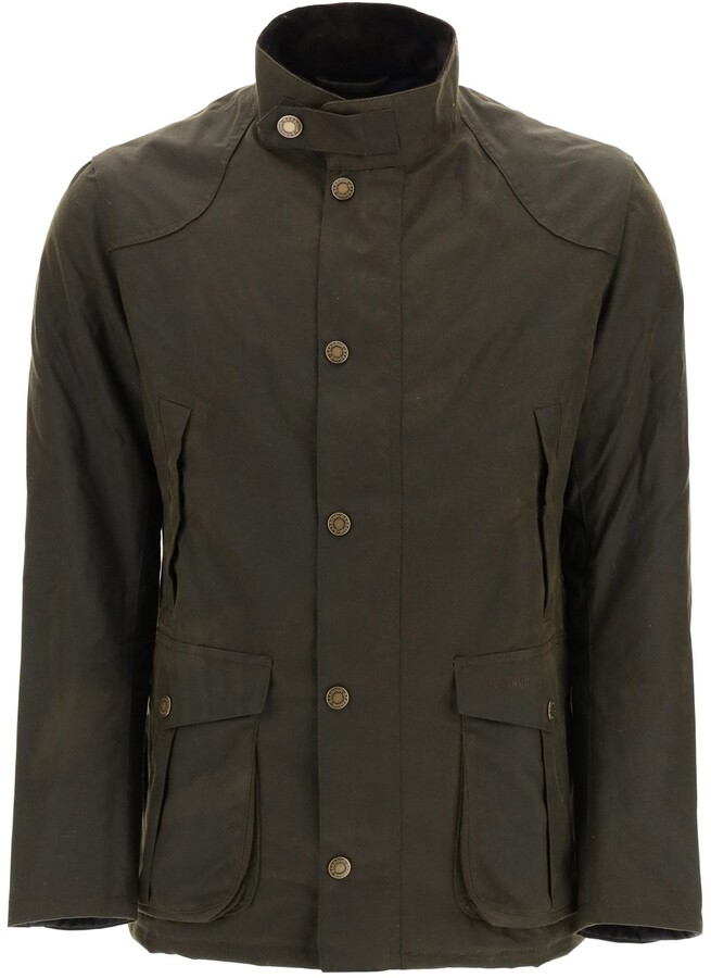 Barbour Leeward Waxed Jacket - ShopStyle Outerwear