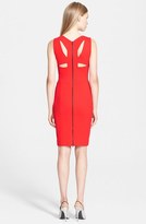 Thumbnail for your product : Narciso Rodriguez Cutout Detail Ribbed Jersey Sheath Dress