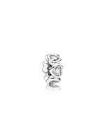 Thumbnail for your product : Pandora Heart silver spacer with cubic zirconia