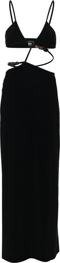 CHRISTOPHER ESBER Crystal Fracture Maxi Dress