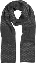 Thumbnail for your product : Michael Kors Repeat Stripe Logo Wool Men's Scarf