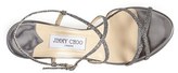 Thumbnail for your product : Jimmy Choo 'Elisa' Glitter Strap Sandal (Women)