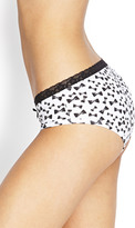 Thumbnail for your product : Forever 21 Bow Print Boyshort