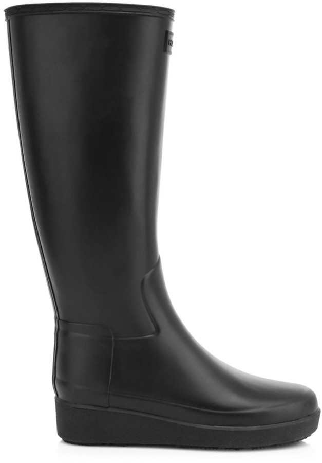 hunter wedge boots