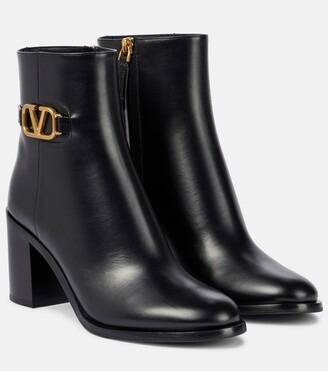 Valentino Garavani VLOGO leather ankle boots