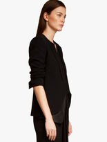 Thumbnail for your product : Halston Crepe/leather Jacket Black