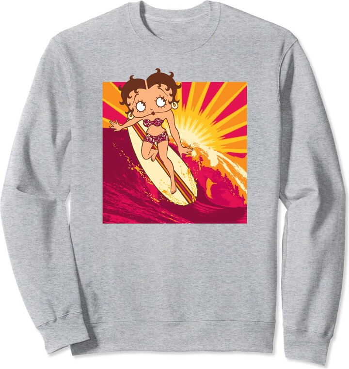 Betty Boop Sunset Surfer Sweatshirt