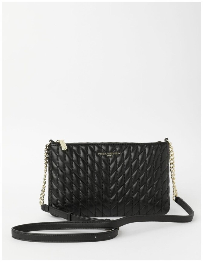 Karl Lagerfeld Paris Karolina Black/Gold Crossbody Bag ShopStyle