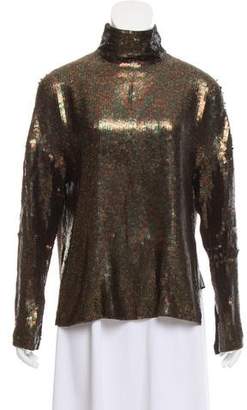 Tibi Sequined Long Sleeve Top w/ Tags