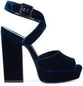 Thumbnail for your product : Saint Laurent cross strap platform sandals
